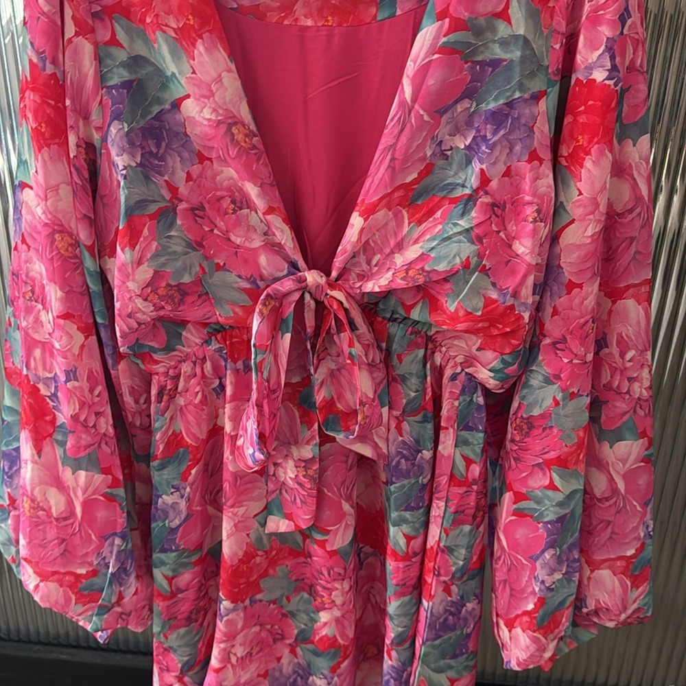 Nasty Gal Floral Pink Dress - Picture 4 of 5
